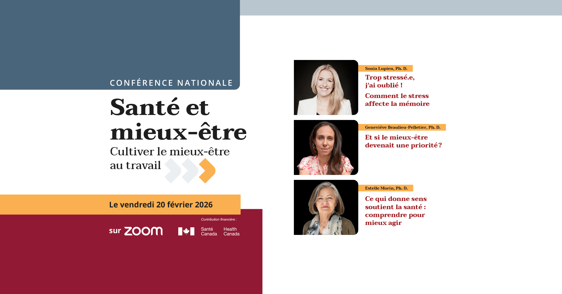 Conférence nationale 2026 – Cultiver le mieux-être au travail